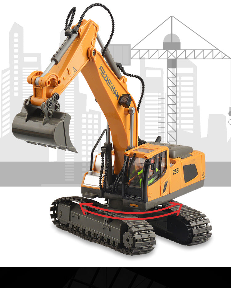 11CH Alloy Remote Control Excavator Car