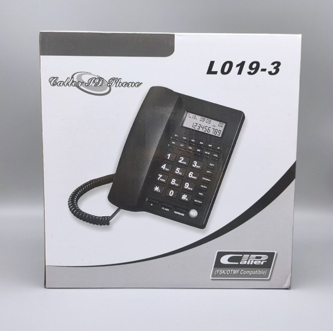 LCD Corded Caller ID Telephone Home Office Wired Landline Telephone Set Phone Caller