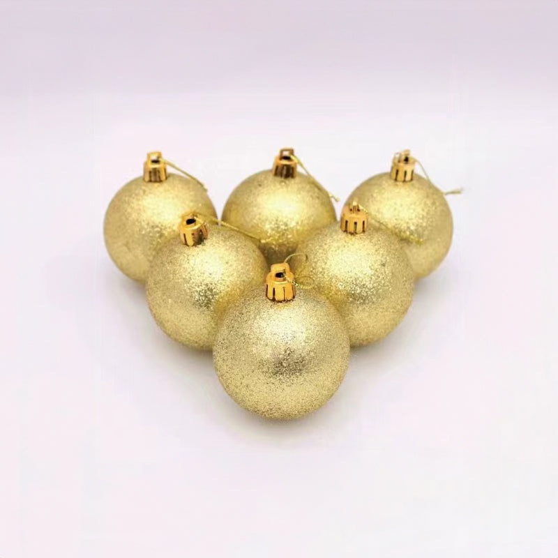 Gold Christmas Xmas Tree Ball Bauble Hanging Home Party Ornament Decoration(6pcs)