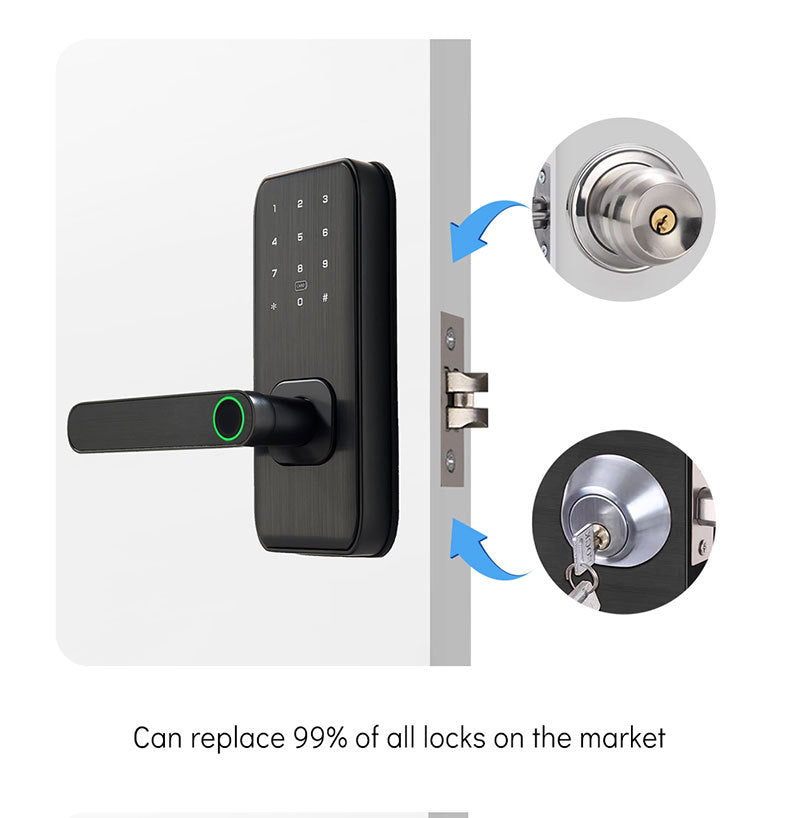 BDI Digital Smart TouchPad Door Lock with Tuya APP & Key Card