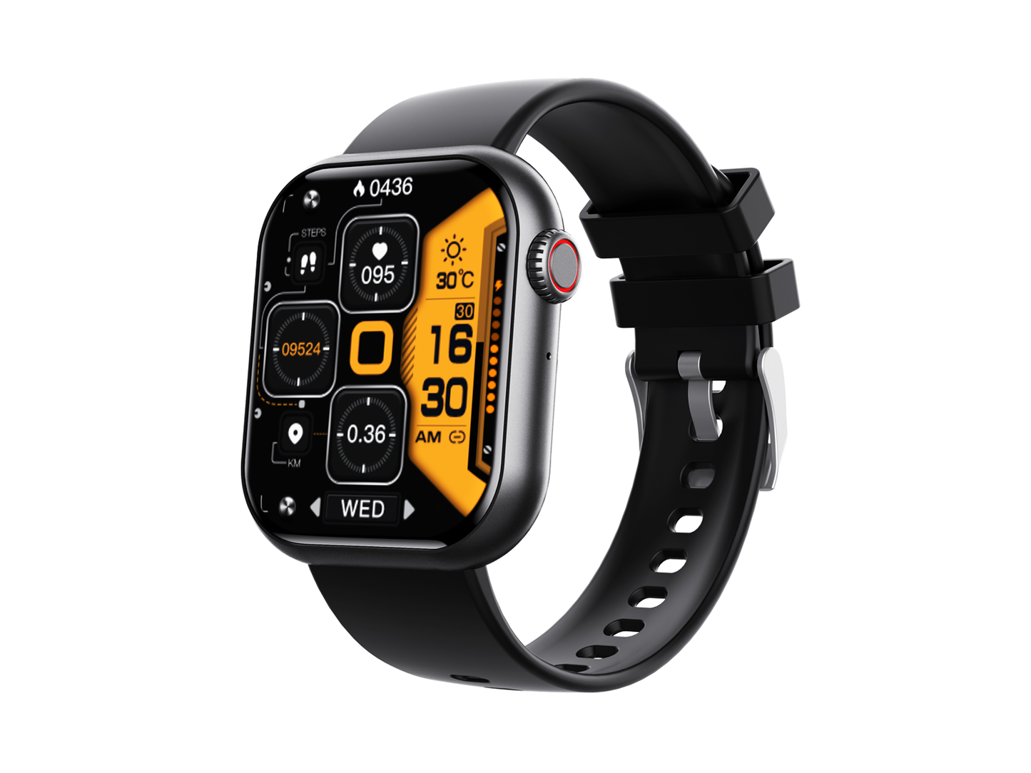 RYG Fourth Generation Smart Watch -- Black