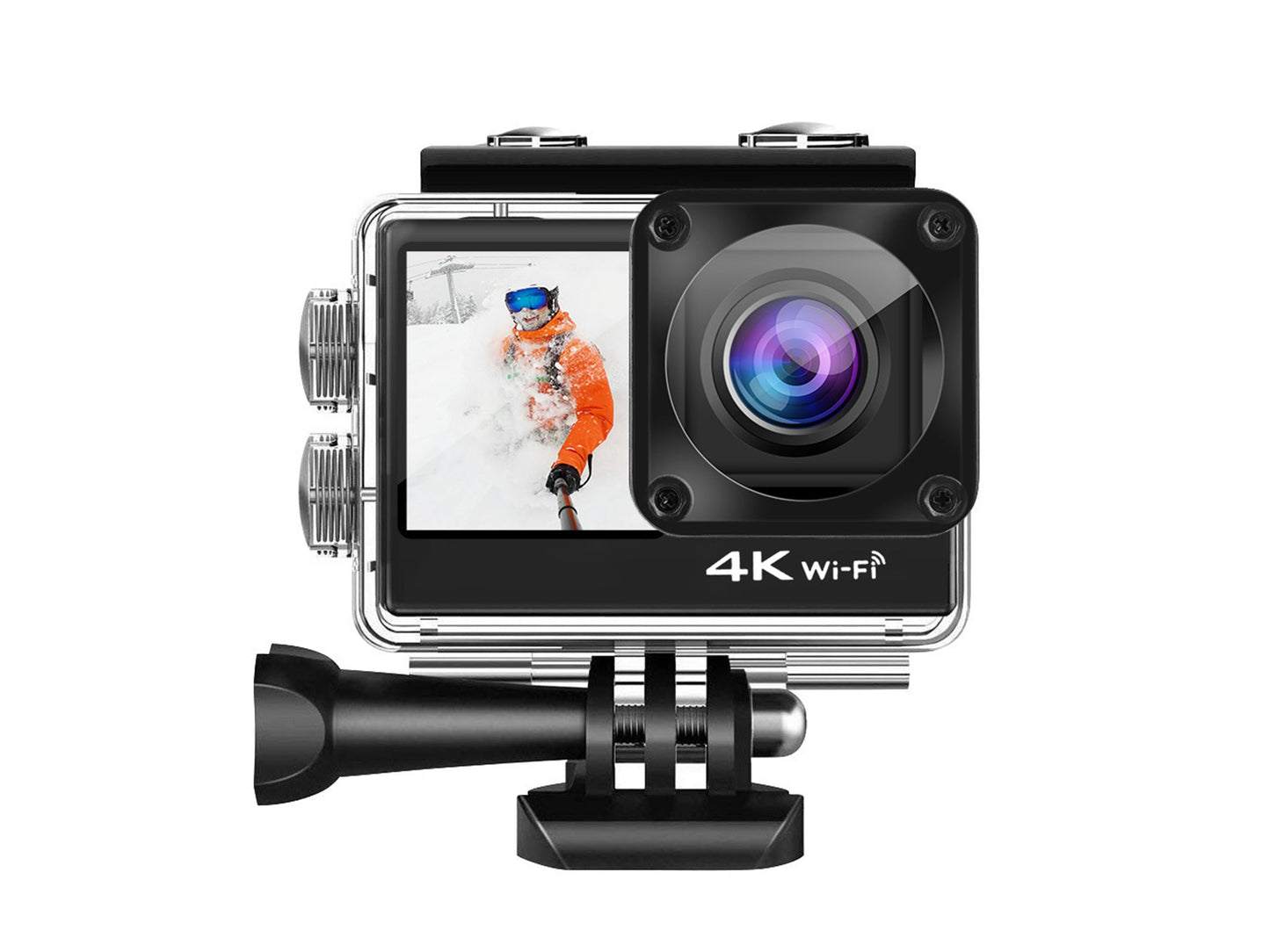 Waterproof DUAL Screen 4K Sports Camera Wireless Touch Screen Digital Camera Sports DV