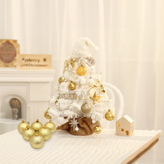 Gold Christmas Xmas Tree Ball Bauble Hanging Home Party Ornament Decoration(6pcs)