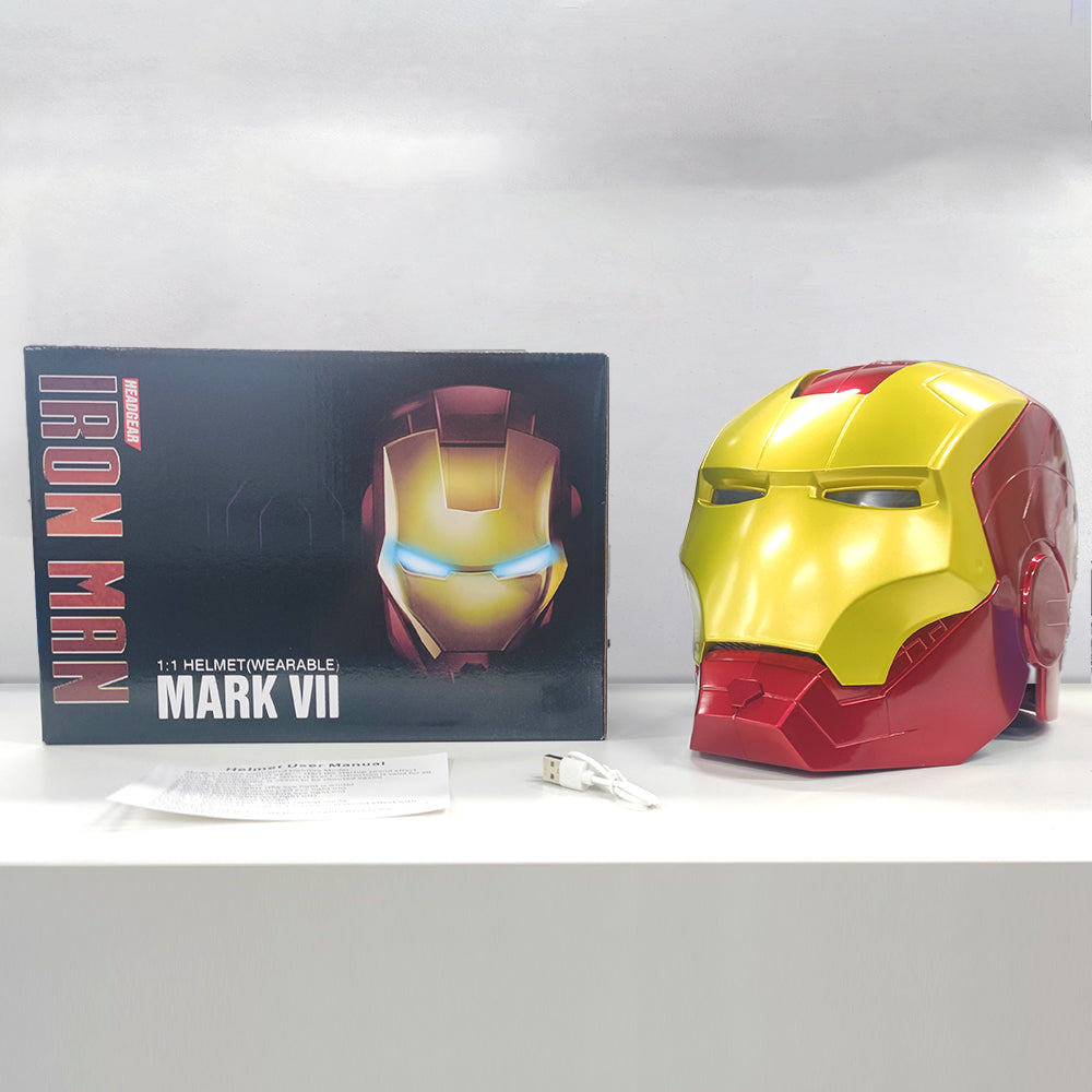 Wearable Cosplay Super Hero Iron Man Helmet Auto Open/Close Voice Control MK5 Sliver