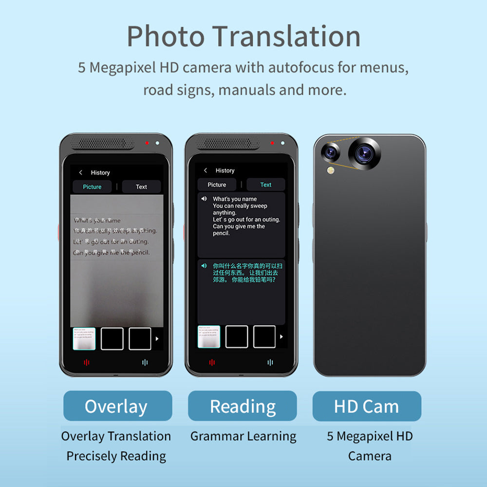 Two-Way offline Voice Interpreter Language Translator Device