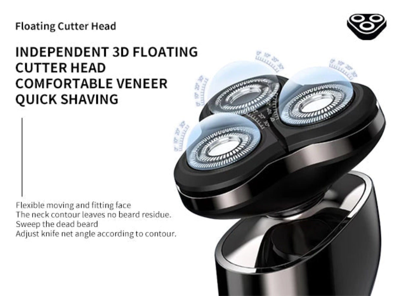 RYG Men Rechargeable Electric Rotary Shaver