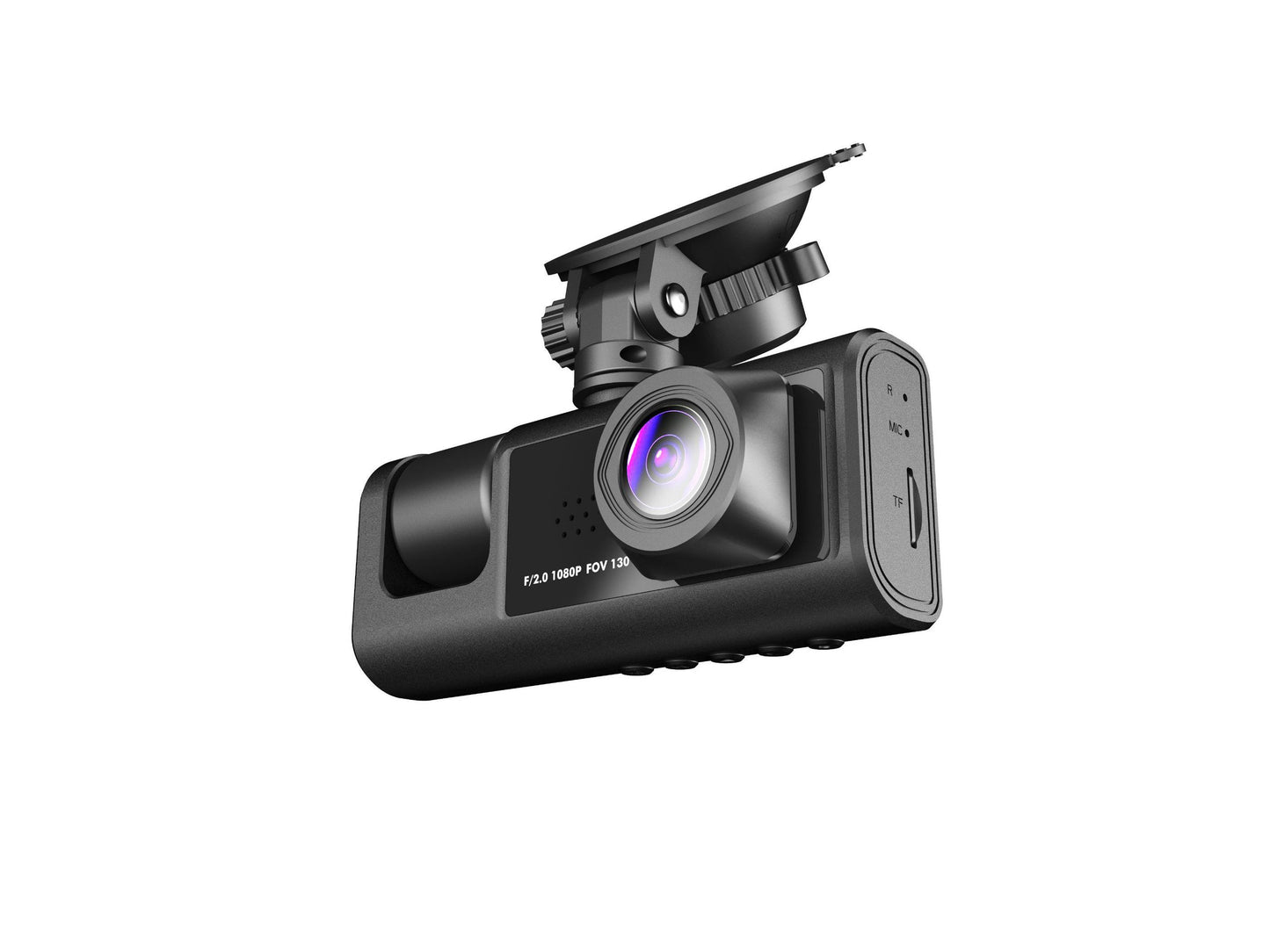 RYG 3 Camera Dash Cam 1080P Front and Inside 2 Inch Screen Dashcam Black Box Driver