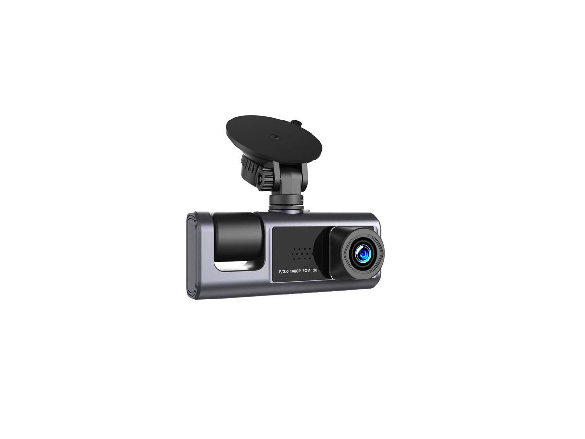 RYG 3 Camera Dash Cam 1080P Front and Inside 2 Inch Screen Dashcam Black Box Driver