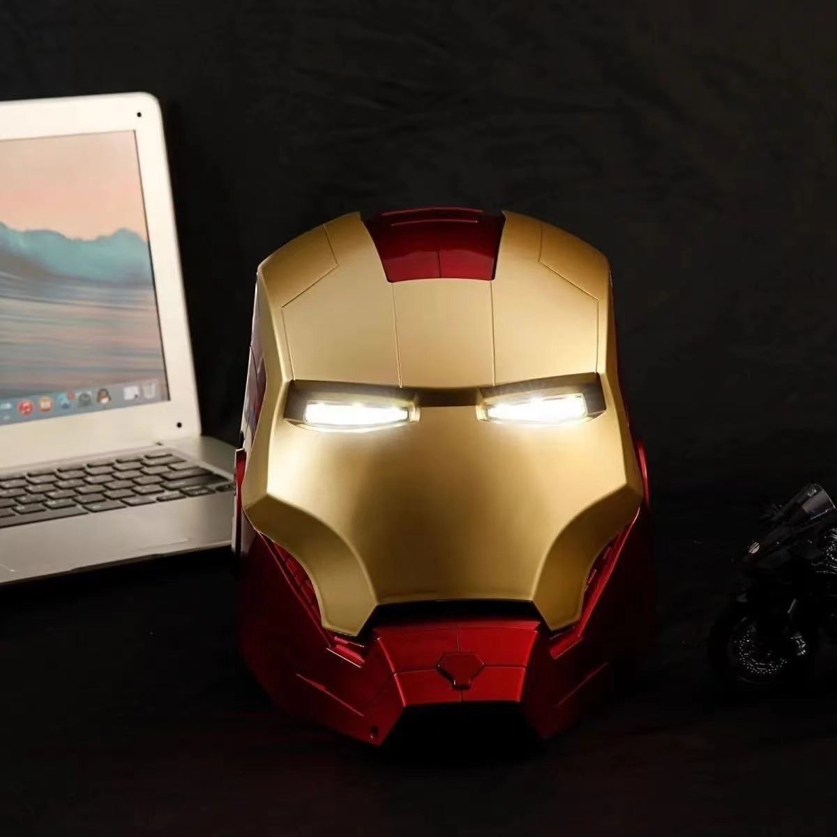 Wearable Cosplay Super Hero Iron Man Helmet Auto Open/Close Voice Control MK5 Sliver