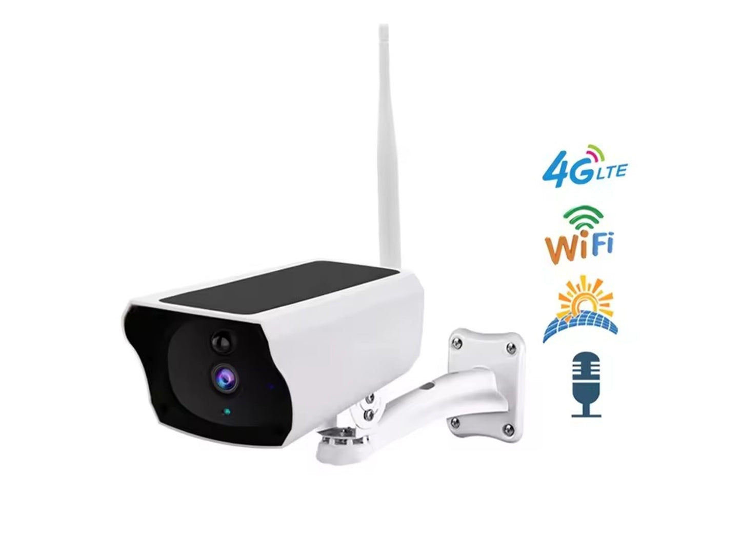 RYG 4G/LTE Solar CCTV Security Camera Package with Battery and 32G SD Card