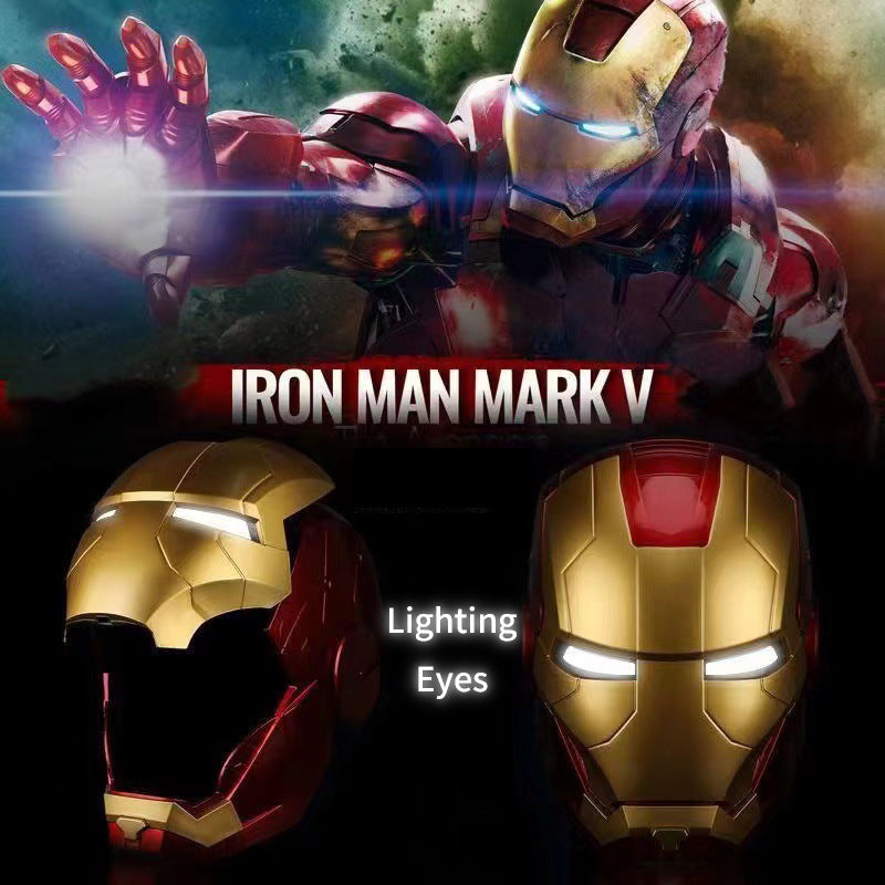 Wearable Cosplay Super Hero Iron Man Helmet Auto Open/Close Voice Control MK5 Sliver