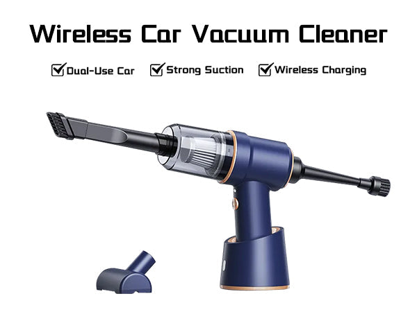 RYG 3 in 1 Mini Car Auto Vacuum Cleaner & Air Blower Cordless Handheld