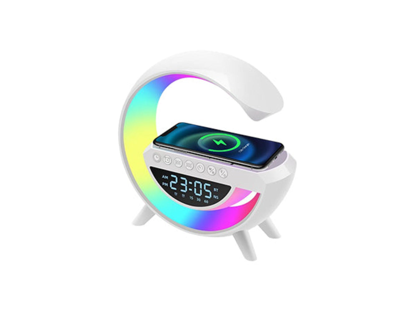 RYG 3 in 1 Rainbow Multi-function Night Light Wireless Charging Stereo