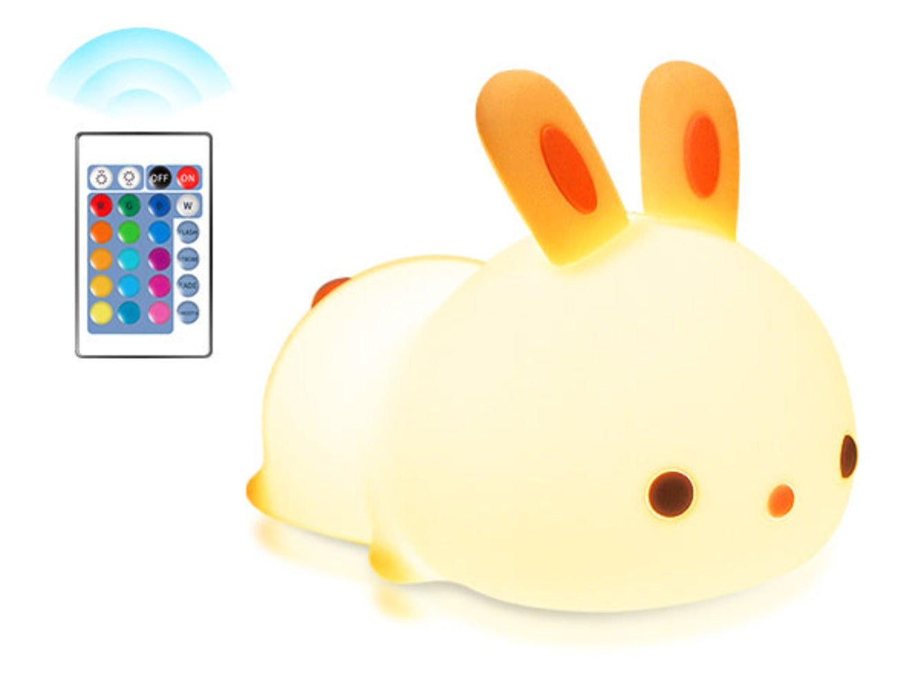 RYG Silicone rabbit soft light night light (upgraded remote control model)