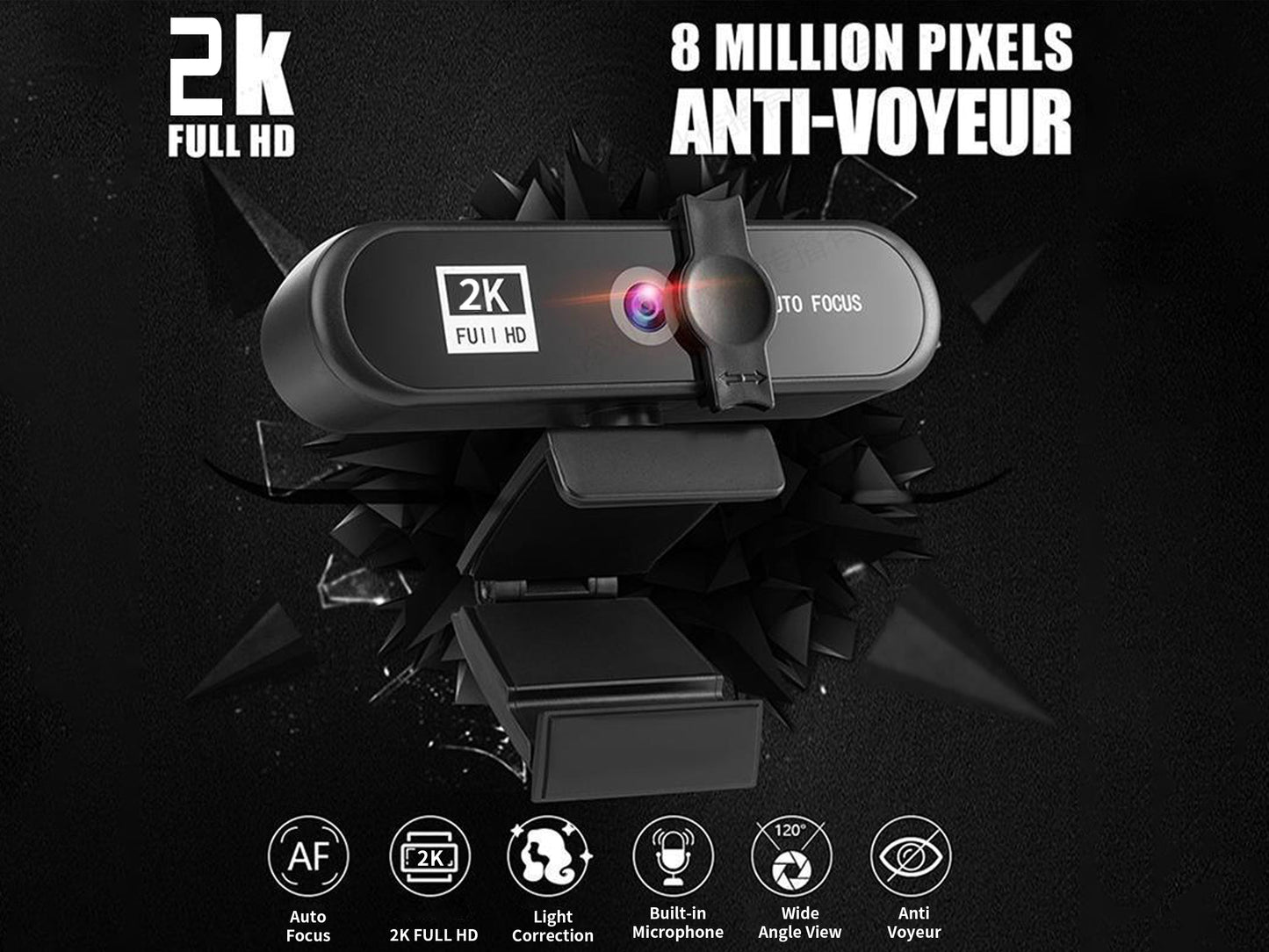 2K Full HD Beautify Webcam