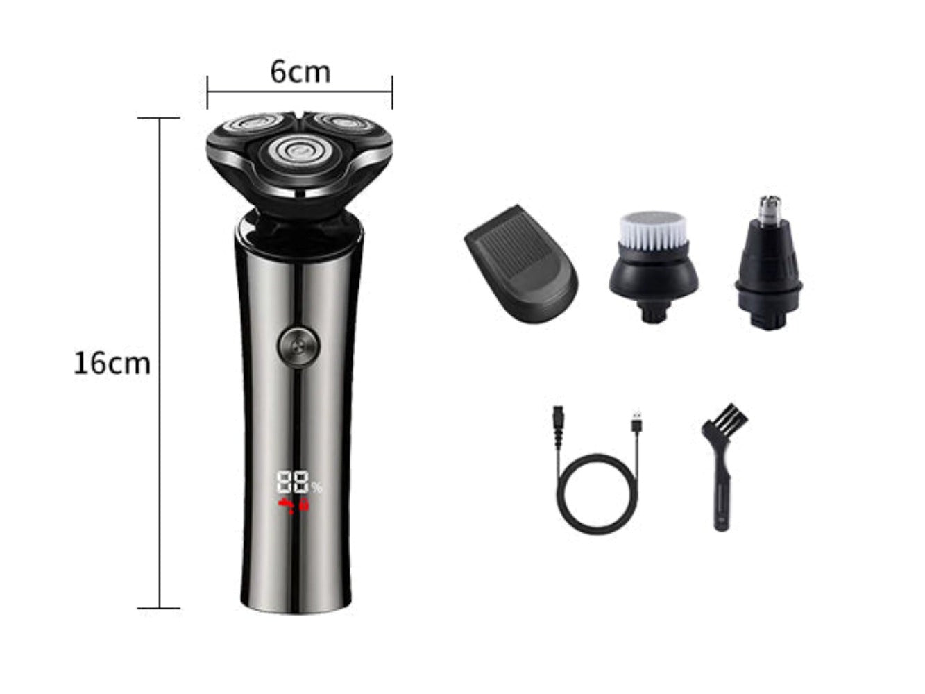 RYG Men Rechargeable Electric Rotary Shaver