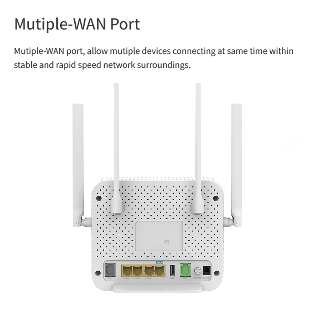 WiFi-6 AX3000 VDSL Modem Router with VoIP V350MW