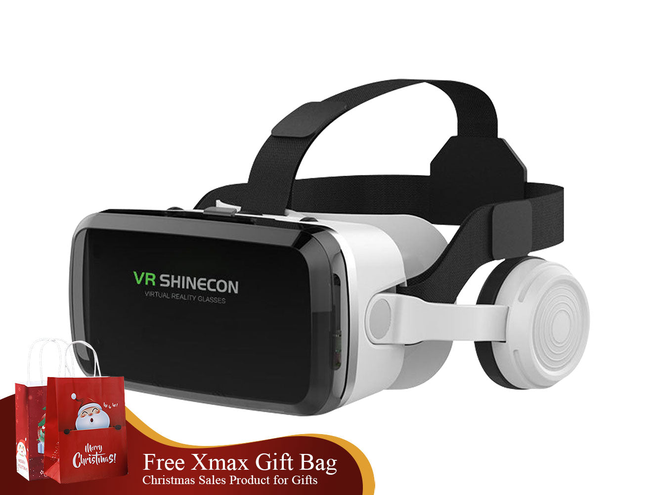 Shinecon VR Box 4.0 3D Virtual Reality Headset with Bluetooth & Controller