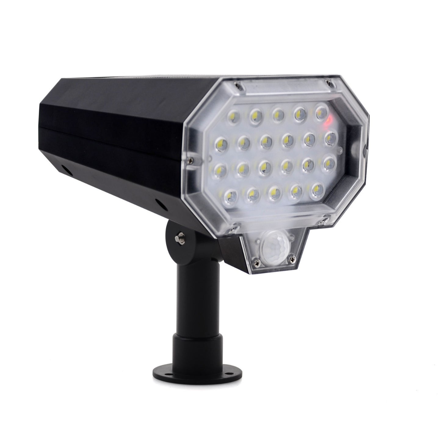 LED solar multifunctional spotlight with automatic tracking and rotation